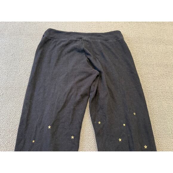 Monrow‎ Women's XS Black Joggers Gold Star Print Sweat Pants - Picture 8 of 12